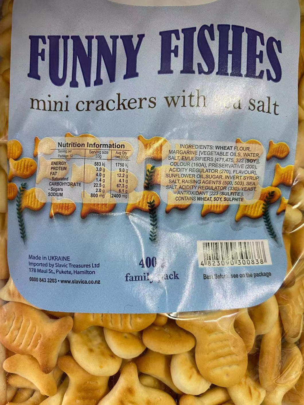 Funny Fishes mini crackers with sea salt