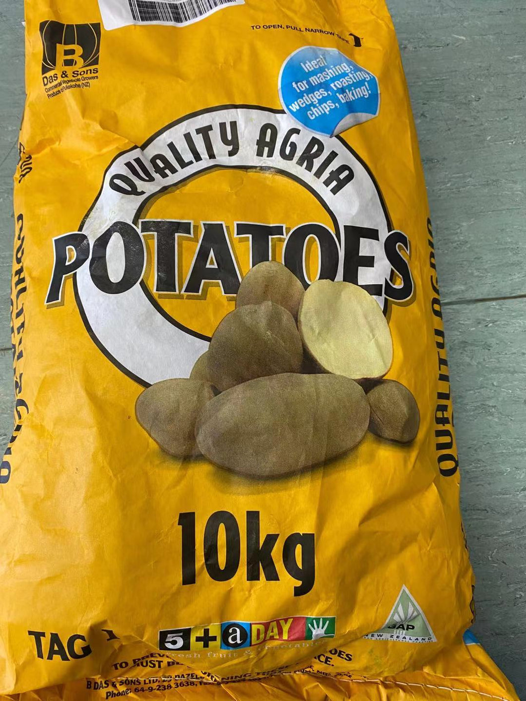 Agria Potatoes 10kg Bag